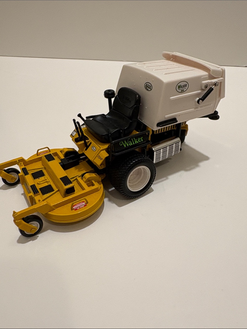 Die Cast Walker GHS riding mower, 1/16 scale. No box.